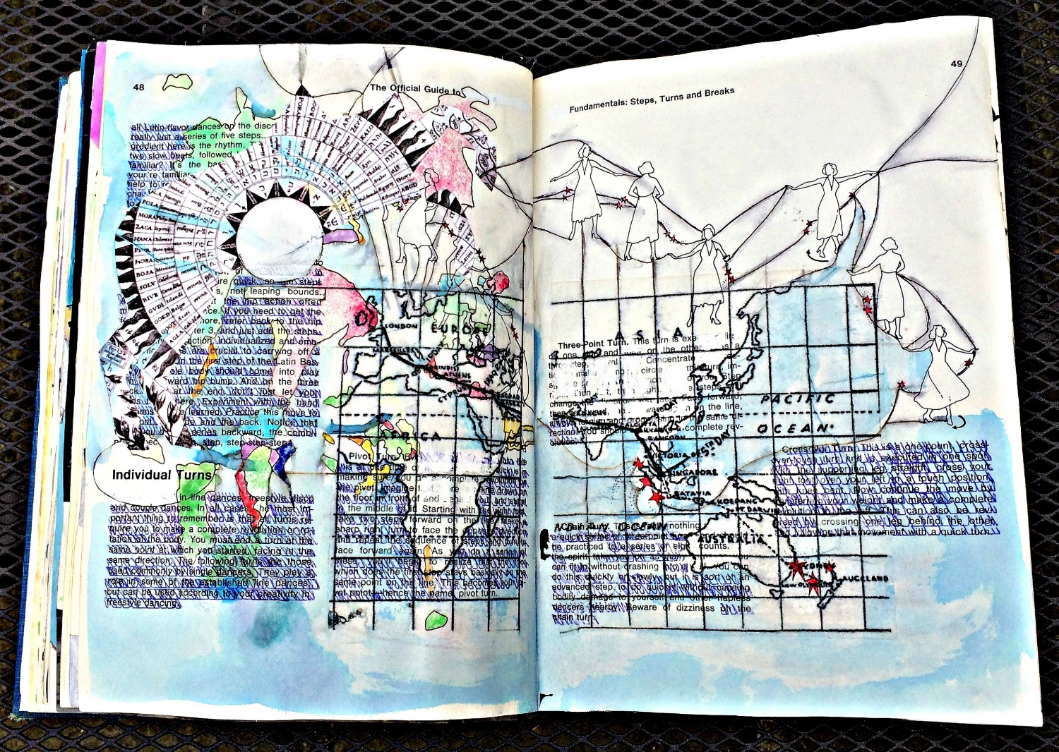 Altered Book (Disco Dance Moves): map, colour, etc