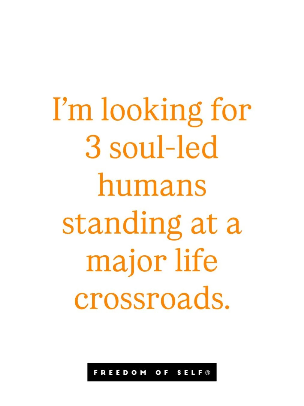 If this hit something real in you - it&rsquo;s not by accident.

You&rsquo;ve outgrown the life you&rsquo;re living&hellip;

And your soul is done waiting.

This is for 3 brave, brilliant souls ready to stop pretending and finally come home to themse