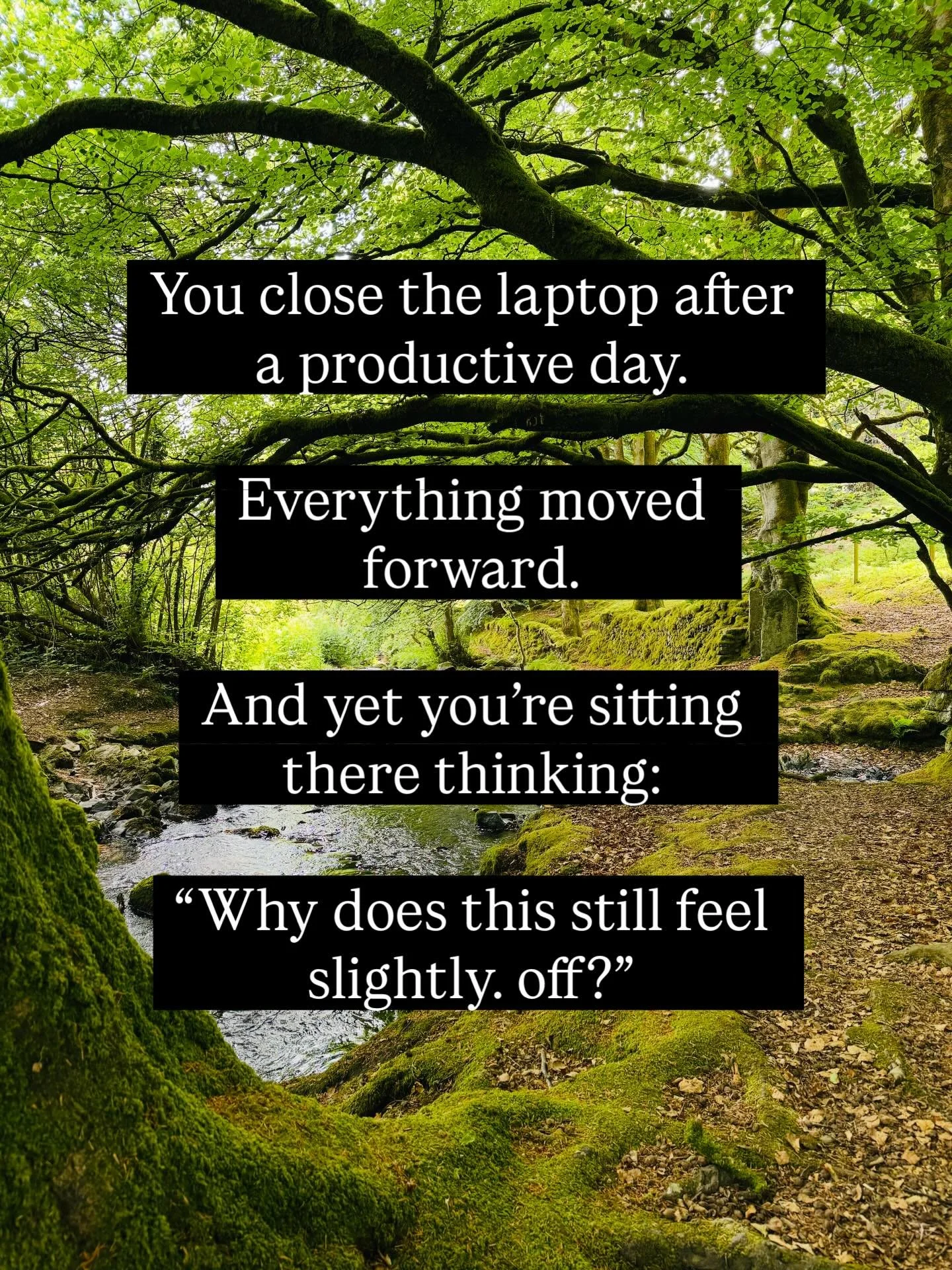 There&rsquo;s a specific type of woman this work is for.

She&rsquo;s not lost.
She&rsquo;s not broken.
She&rsquo;s not at rock bottom.

She&rsquo;s highly capable.

Her life works.

But something underneath it all isn&rsquo;t moving the way it shoul