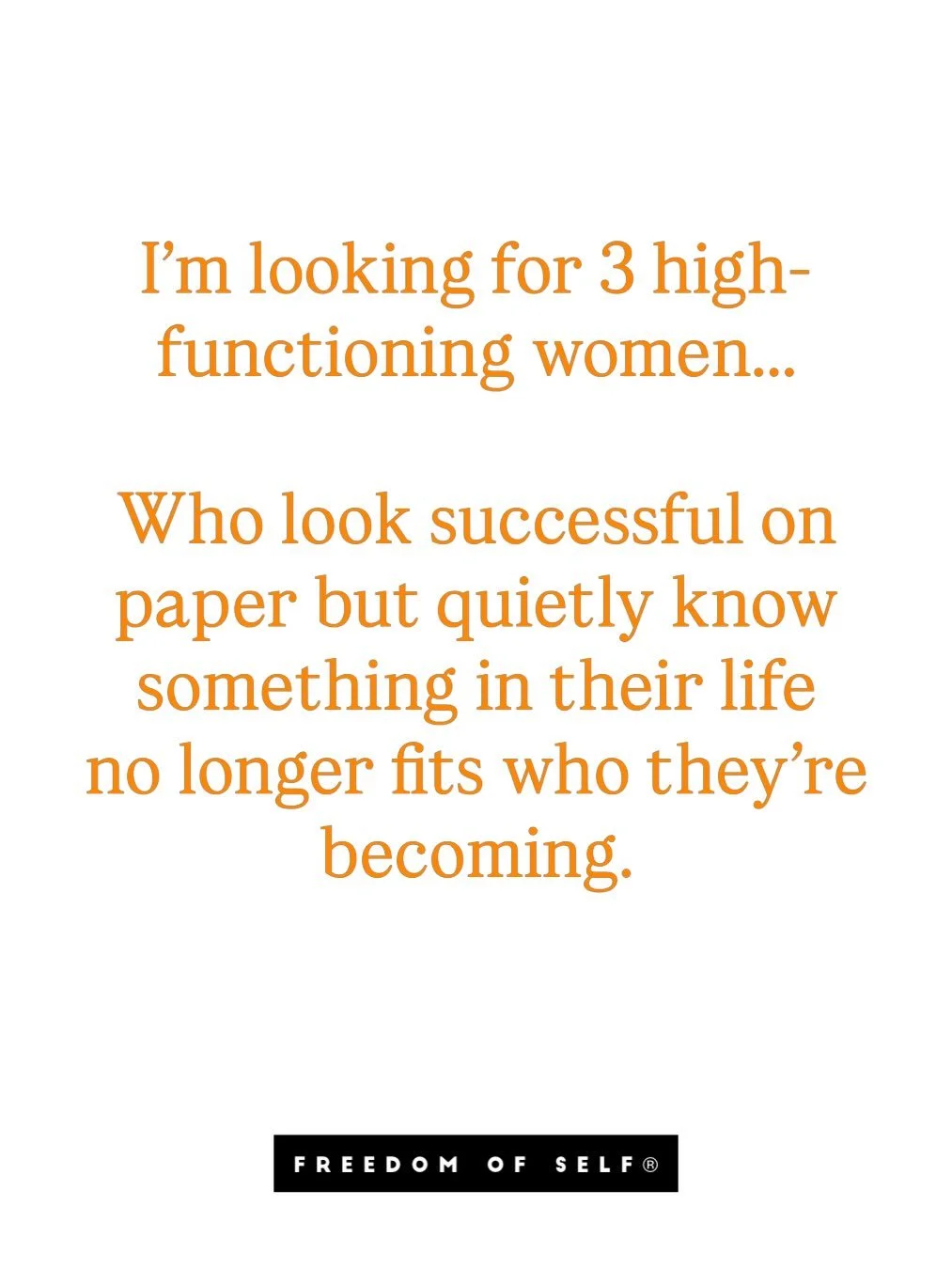 Some women reach a point where the life they built no longer feels like their truth.

They may be successful in their career.
They may have built a business that works.
They may look like they have everything handled.

But internally something has sh