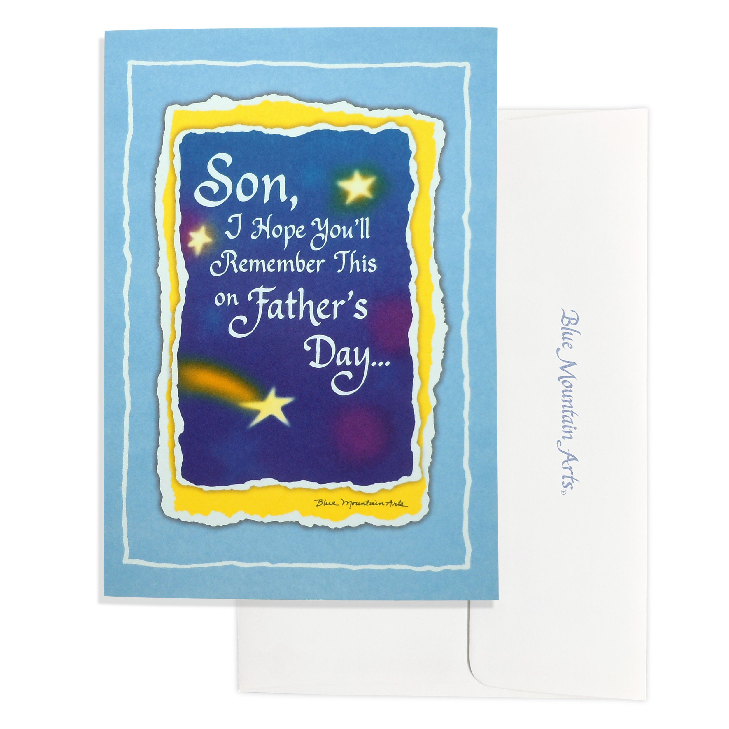 Details about   Hallmark Happy Father's Day Son Today is Your Day Greeting Cards Blues Tones 