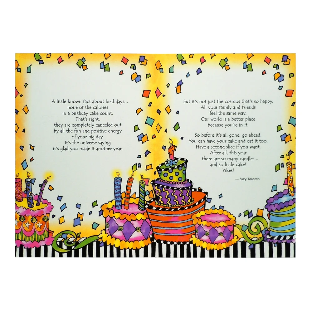 Wee Blue Coo CARD BIRTHDAY HAPPY FUN EAT CAKE BUNTING CELEBRATION GIFT
