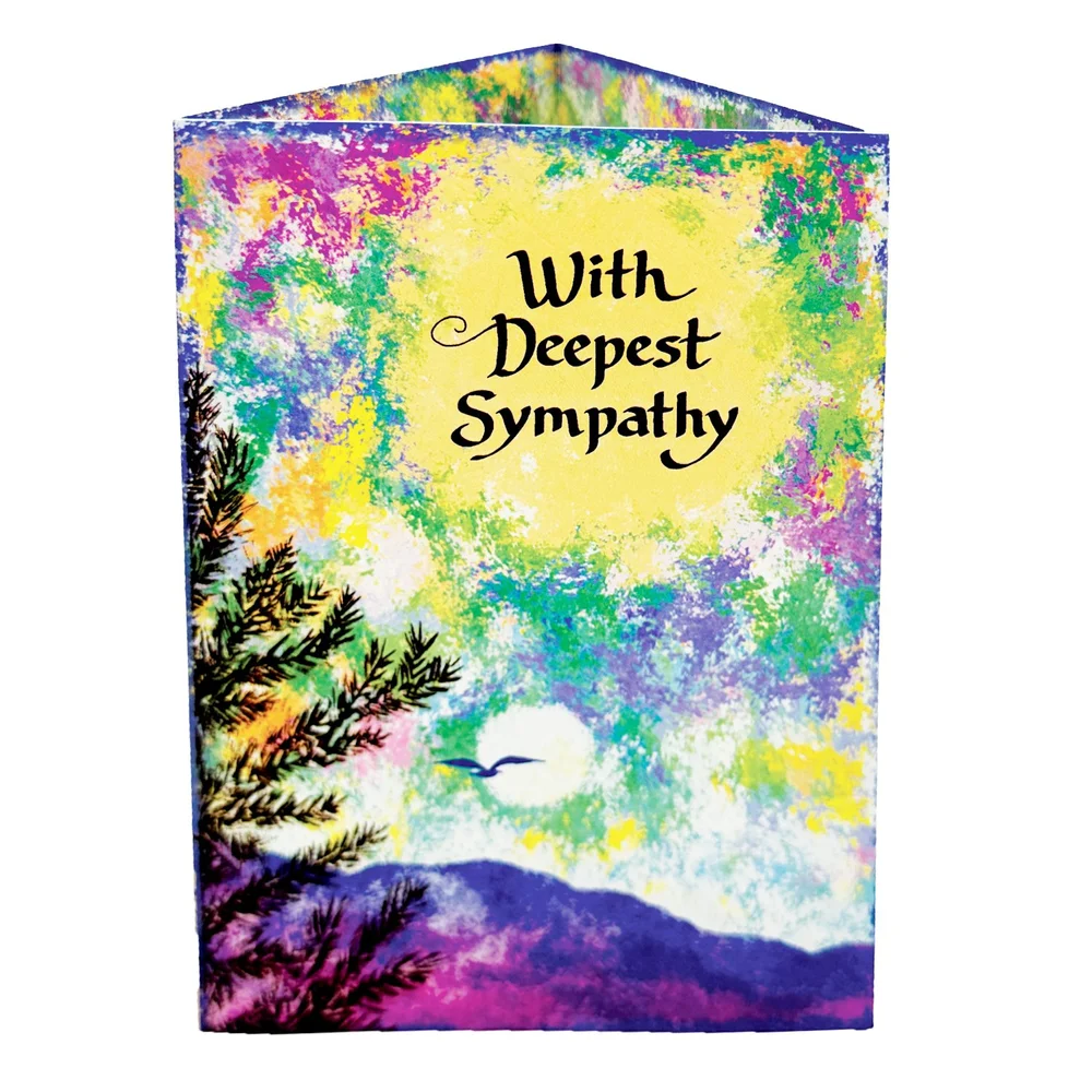 FLORAL MY DEEPEST SYMPATHY - CONDOLENCES CARD - BY ARTISTREE " Greeting Card For Sale By Artistree