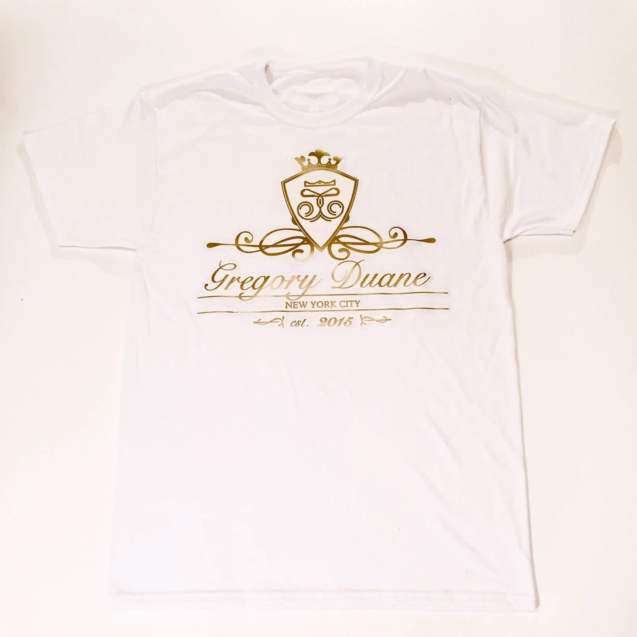 White and Gold Gregory Duane Royalty T-shirt