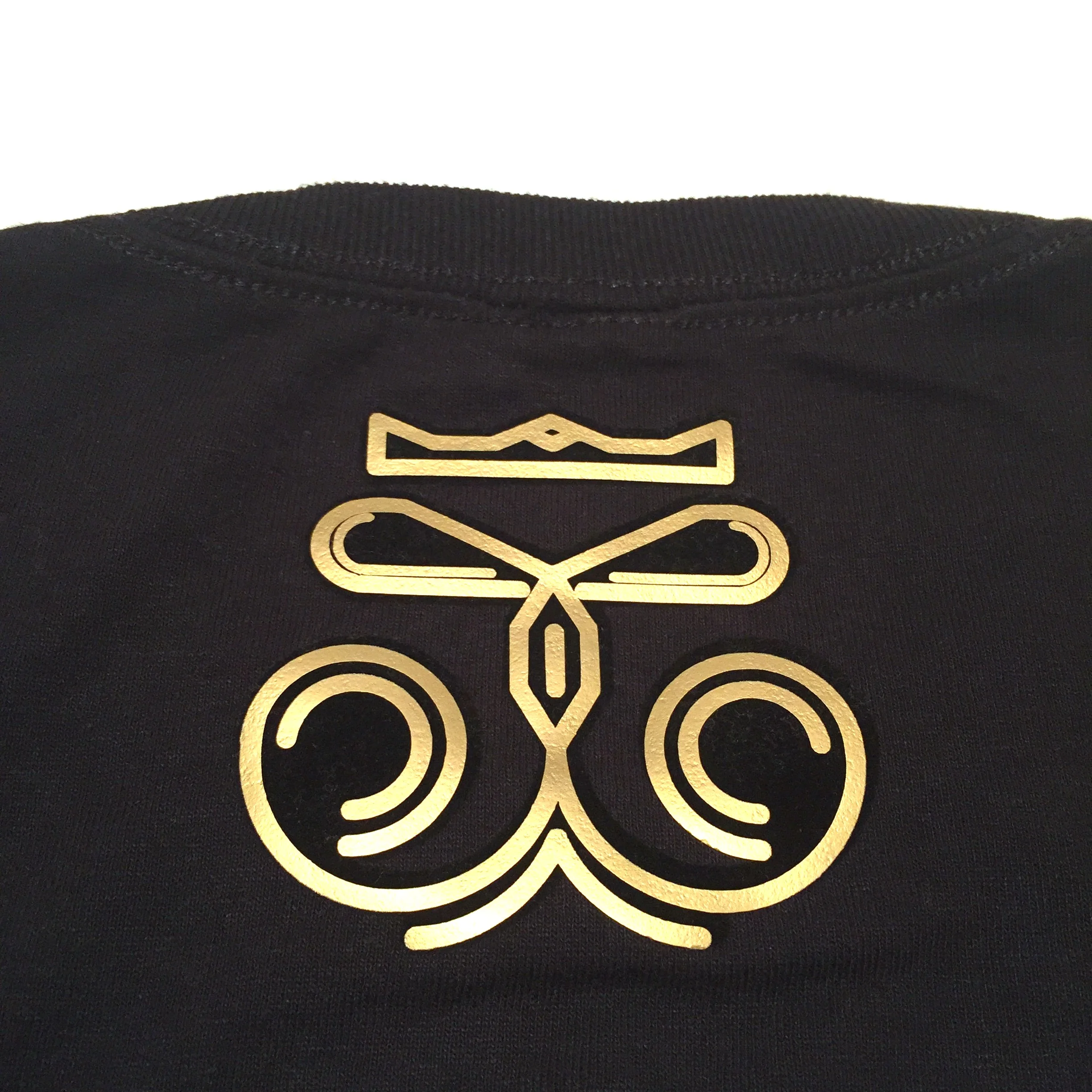 Black and Gold Gregory Duane Royalty T-Shirt Back Logo