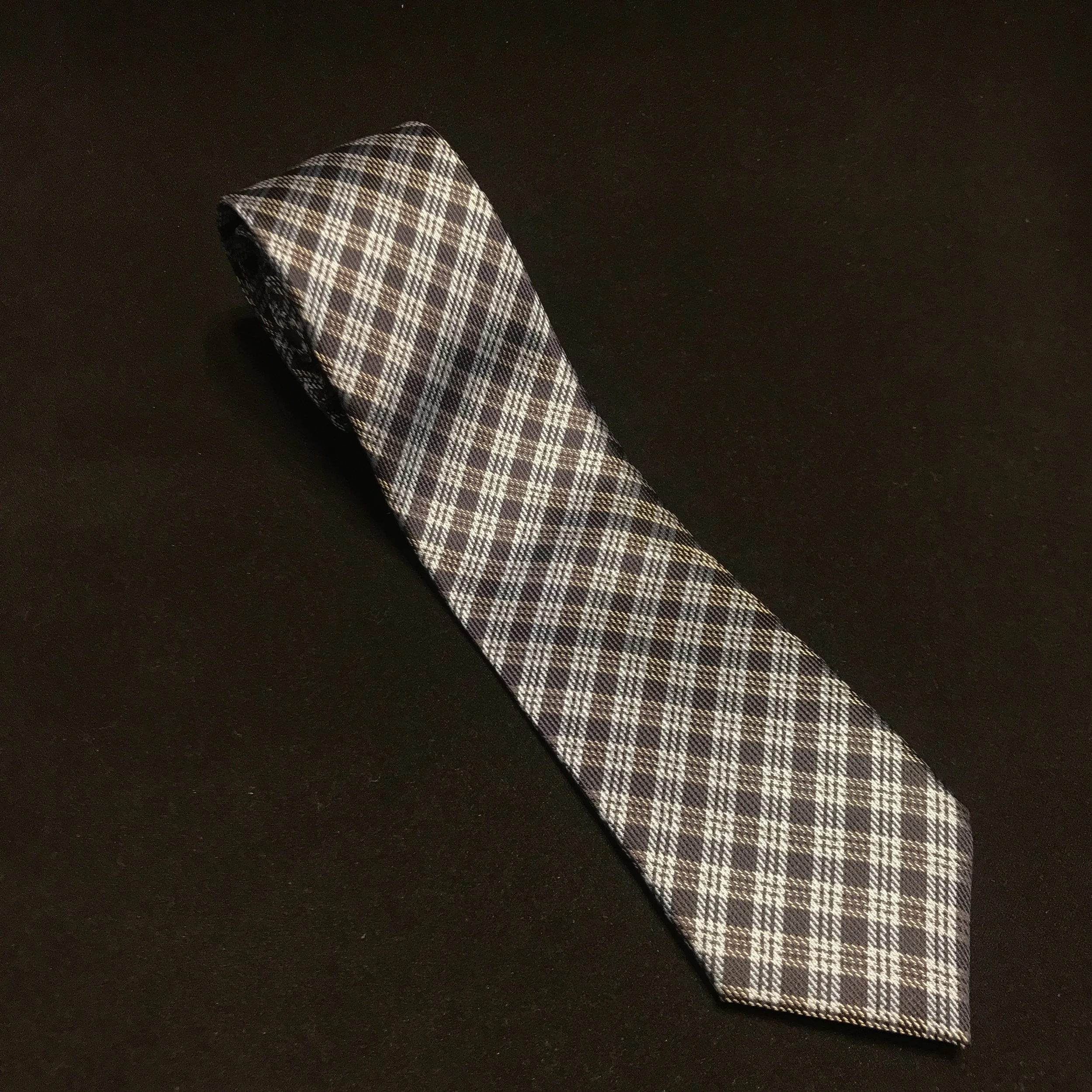 Light Blue Plaid Necktie