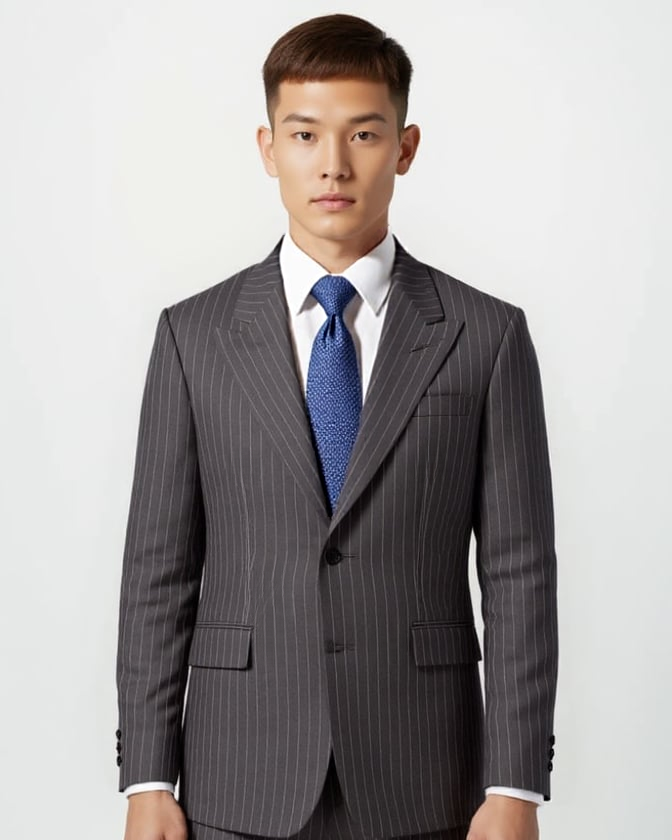 Grey Pinstripe