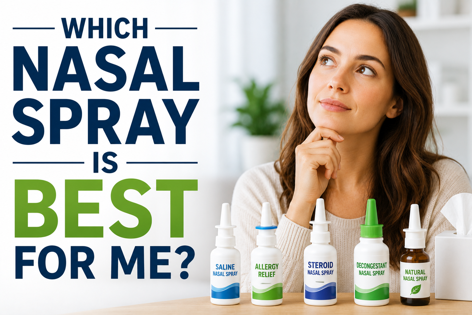 Which Nasal Spray Is Best for Me? A Complete Comparison of the Top Nasal Sprays (and Why All-Natural Pressureze Wins)