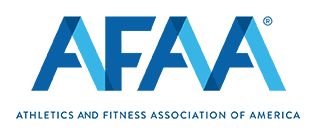 AFAA logo with the text 'Athletics and Fitness Association of America.'