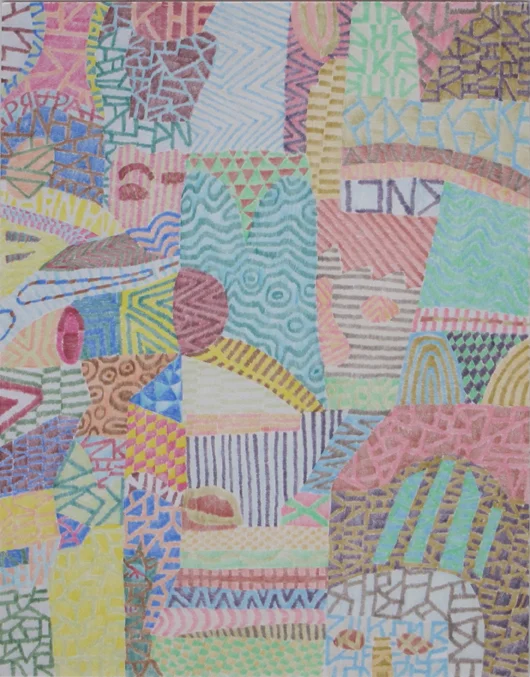 Drawing No. 2 2014 Colored pencil on paper 11" x 14" $1,400 (unframed)
