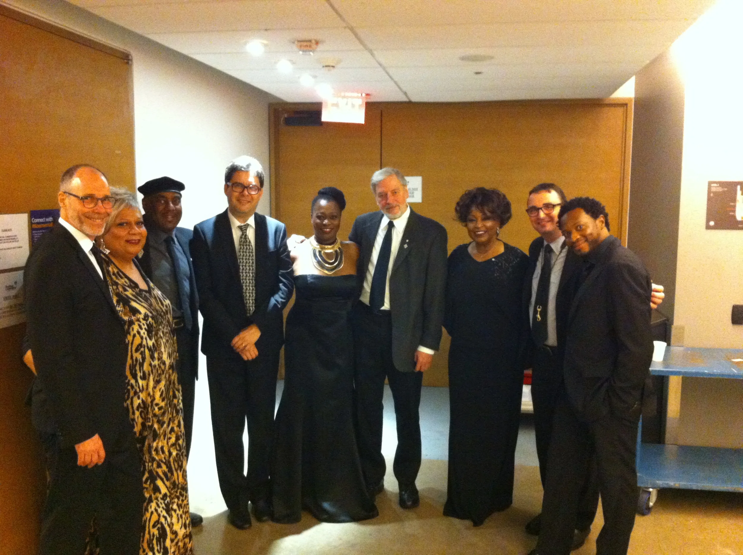 Backstage at Koerner Hall