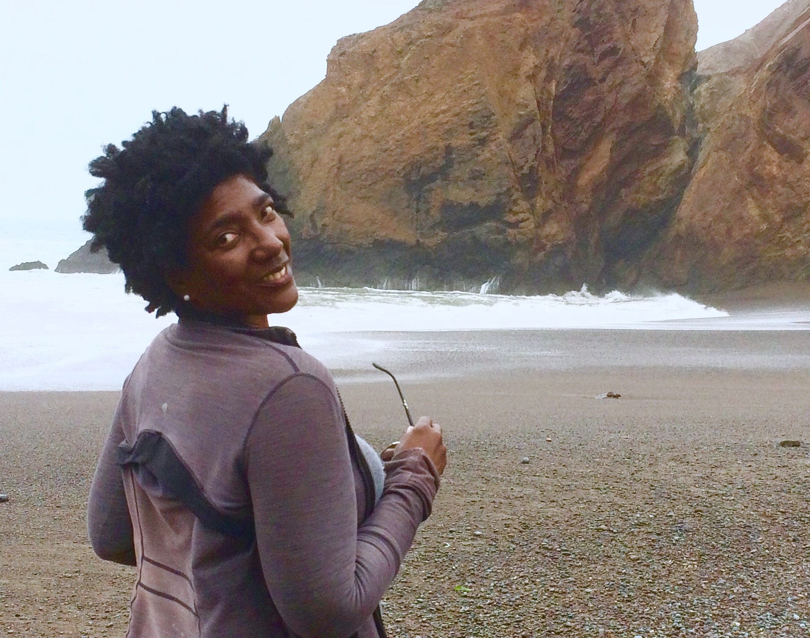September Williams Author of Chasing Mercury at Tennessee Valley Cove, Marin County California