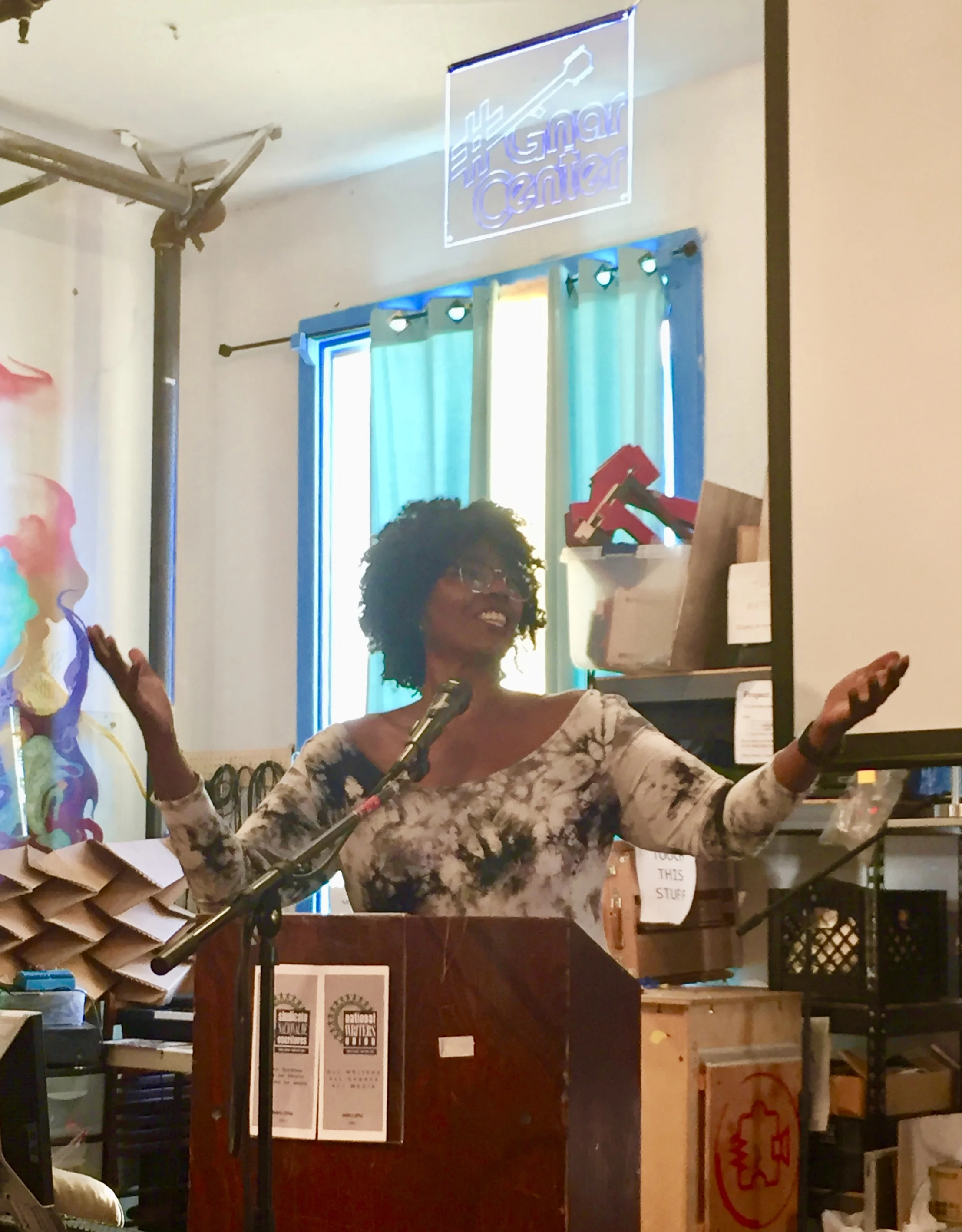 September Williams Author of Chasing Mercury + co-readers + friends post reading.