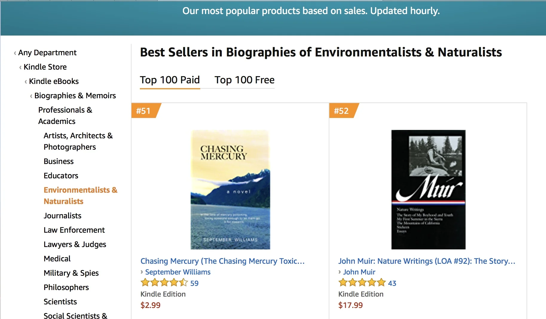 September Williams Author of Chasing Mercury & Shameless Promotion 