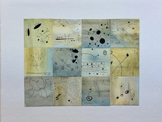 Instants permeated with light, blue and dusk #4 (2016)