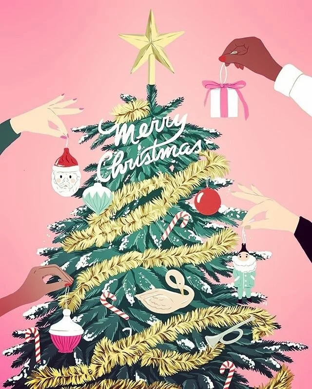 Merry Christmas from the Junk Hippy fam 🎄 📸 #pinterest #okc #edmond #oklahoma #christmas #vintage #home #love #pink #ohchristmastree