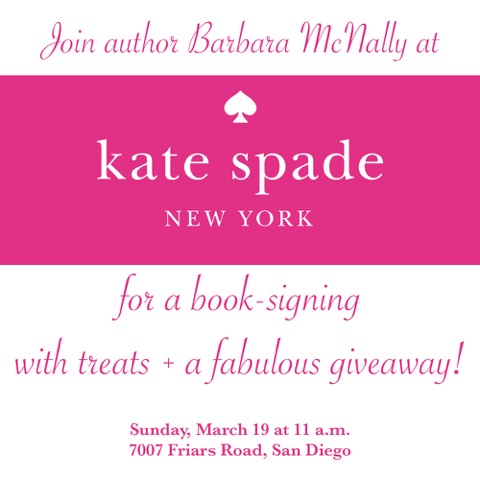 Join Me at Kate Spade for Self-care, Sweets, and a Book Signing! — Barbara  McNally