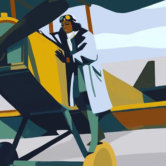 &ldquo; The air is the only place free from prejudice.&rdquo; Bessie Coleman was the first Woman of African American descent to earn an Aviation pilots license. #bessiecoleman #fourfacesoffemininity  #booksparks #martasignori #shareblackstories