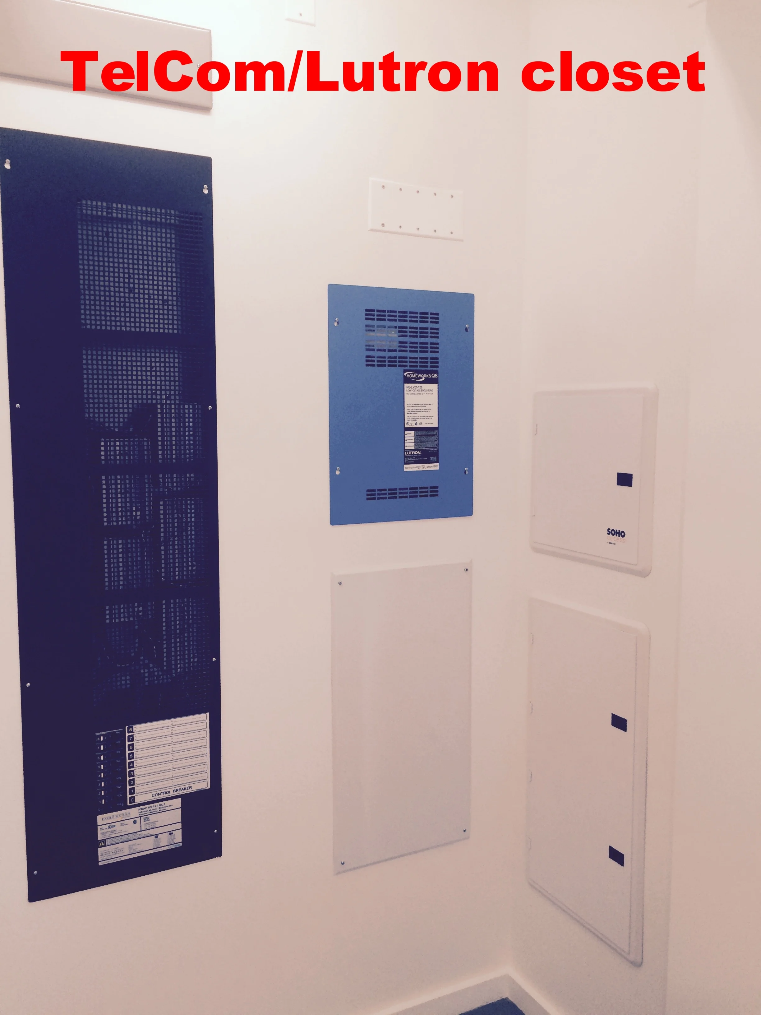 TelCom/Lutron Closet
