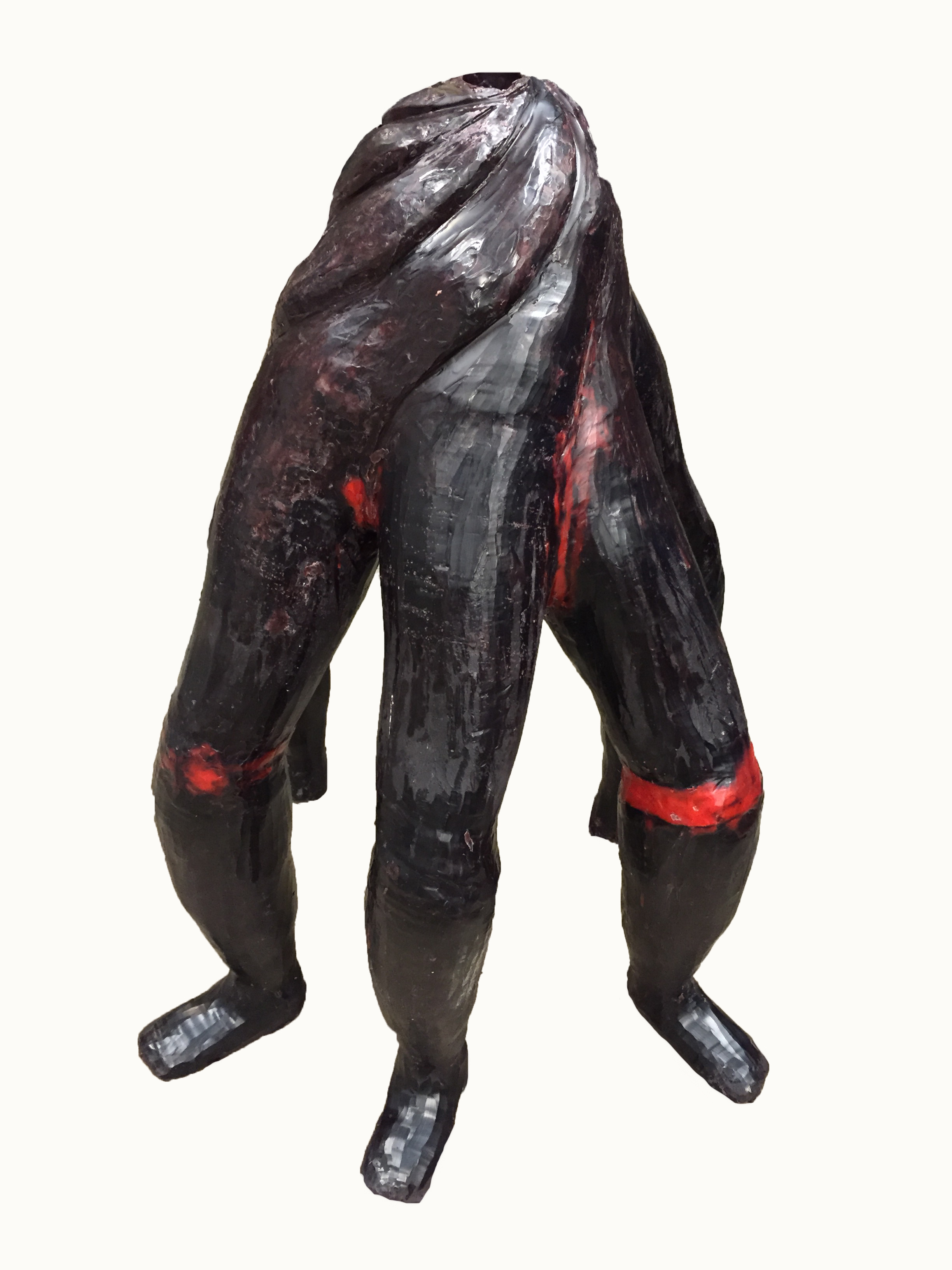 Sculpted wax legs