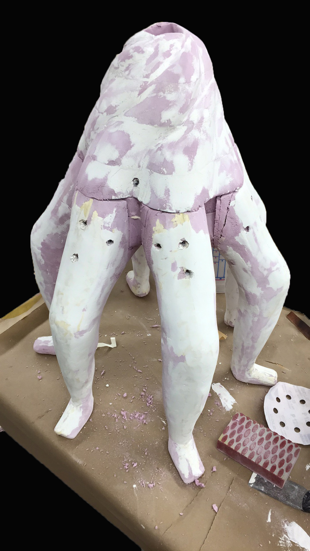 Legs attached to waist