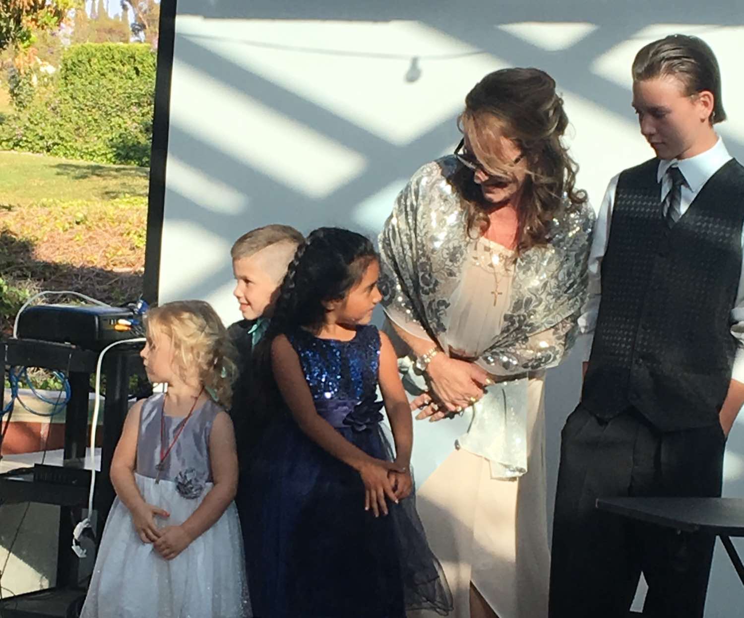 Cynthia with some of the Steps 4 Life children