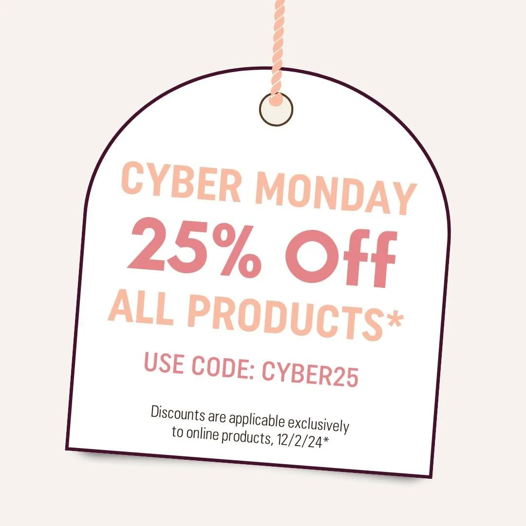 It's CYBER MONDAY, which means we are offering 25% off all products! Shop now while supplies last! 🩷

Whether you're treating yourself or searching for the ideal gift, this is the perfect chance to grab fantastic deals on any of our products. Shop G