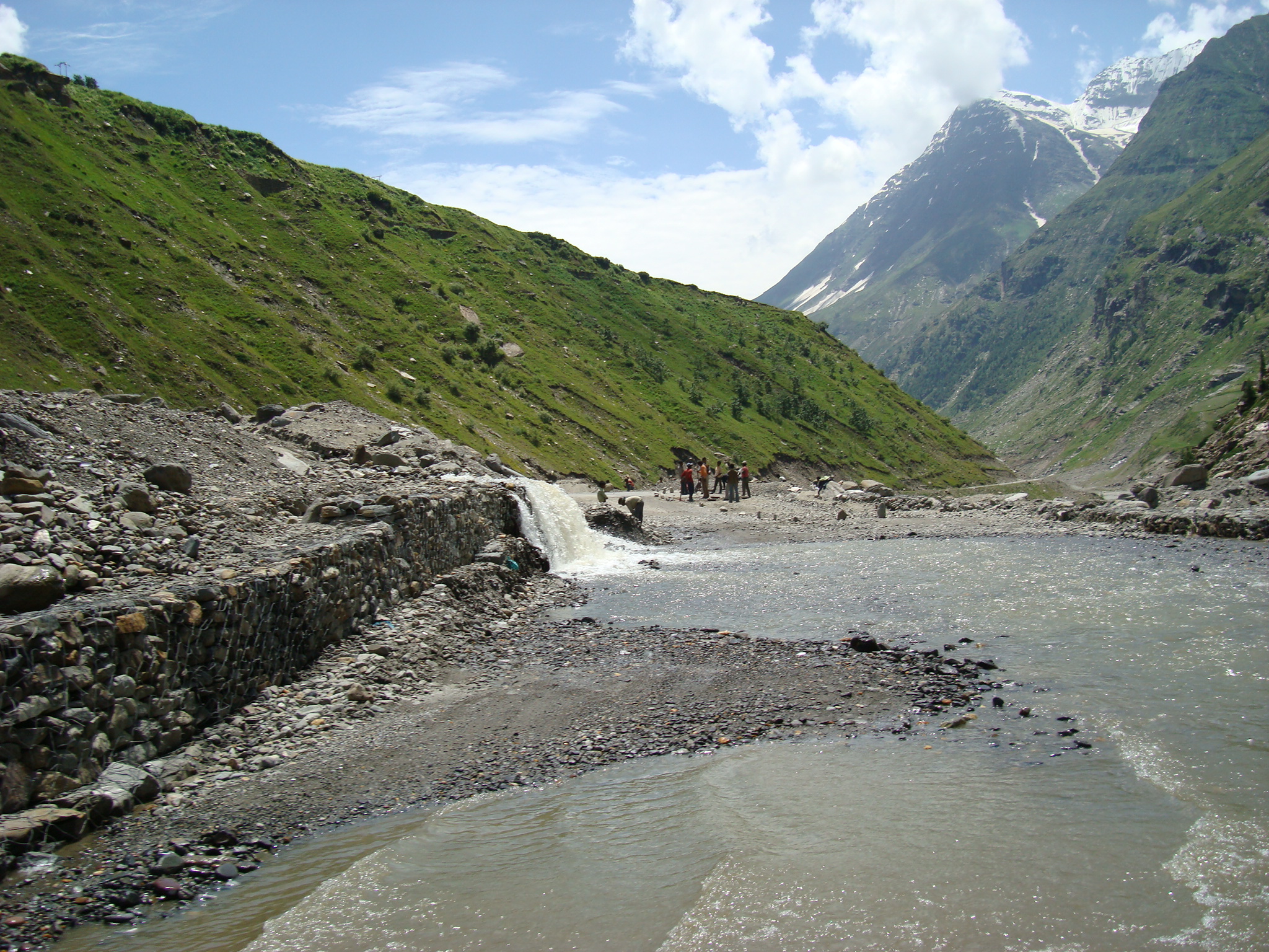 River on the road