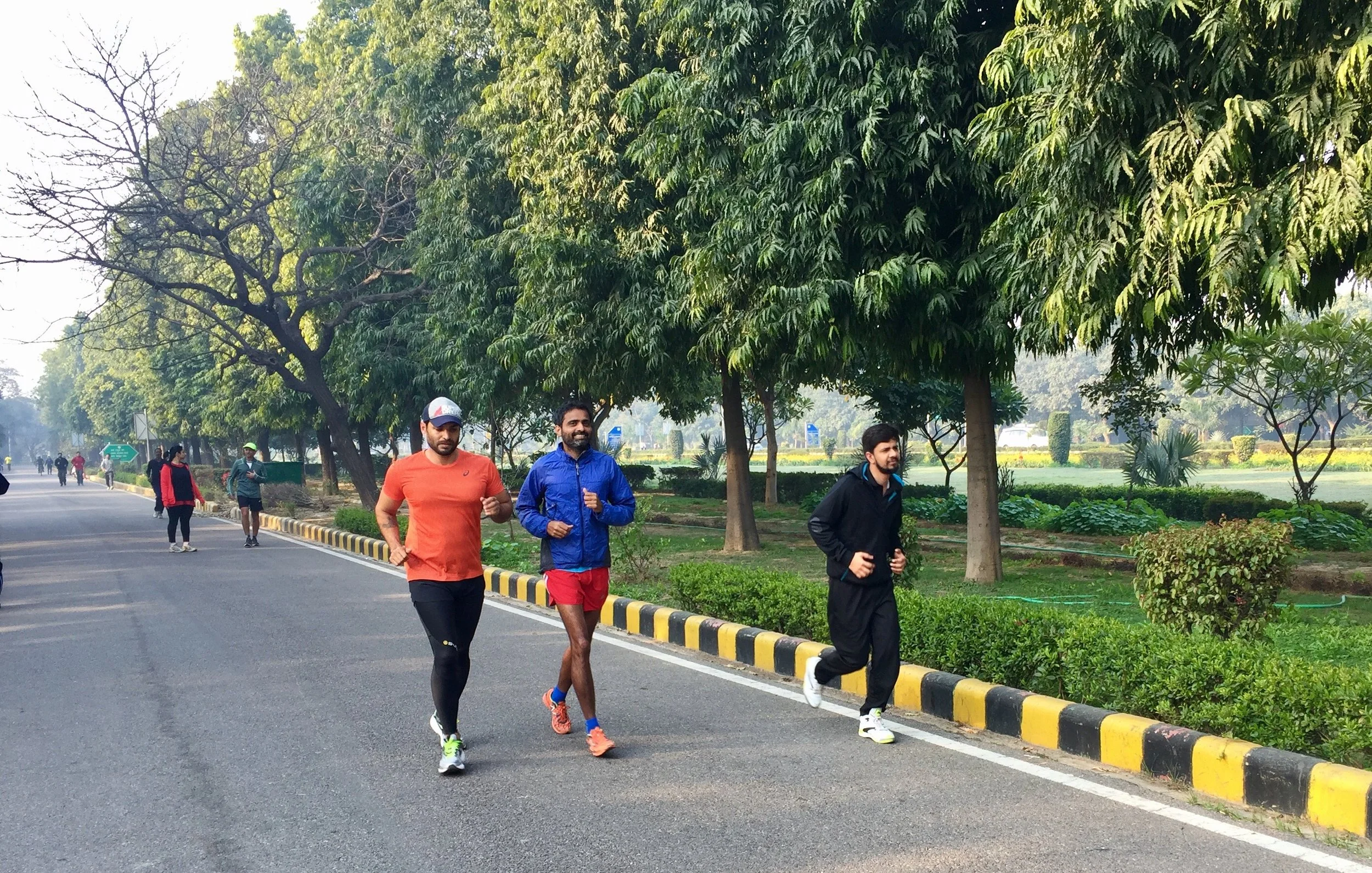 You make great friends while running. Percy (in blue) ran 111 km with me on these roads on 11.11.11