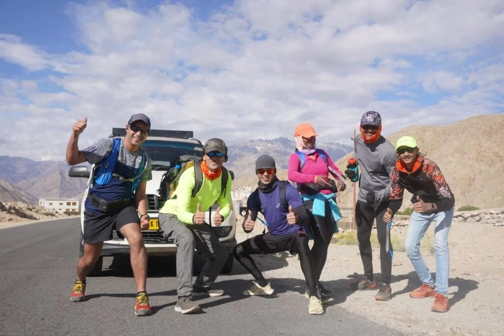 Sameer along with Wari-La gang on way to Wari-La top