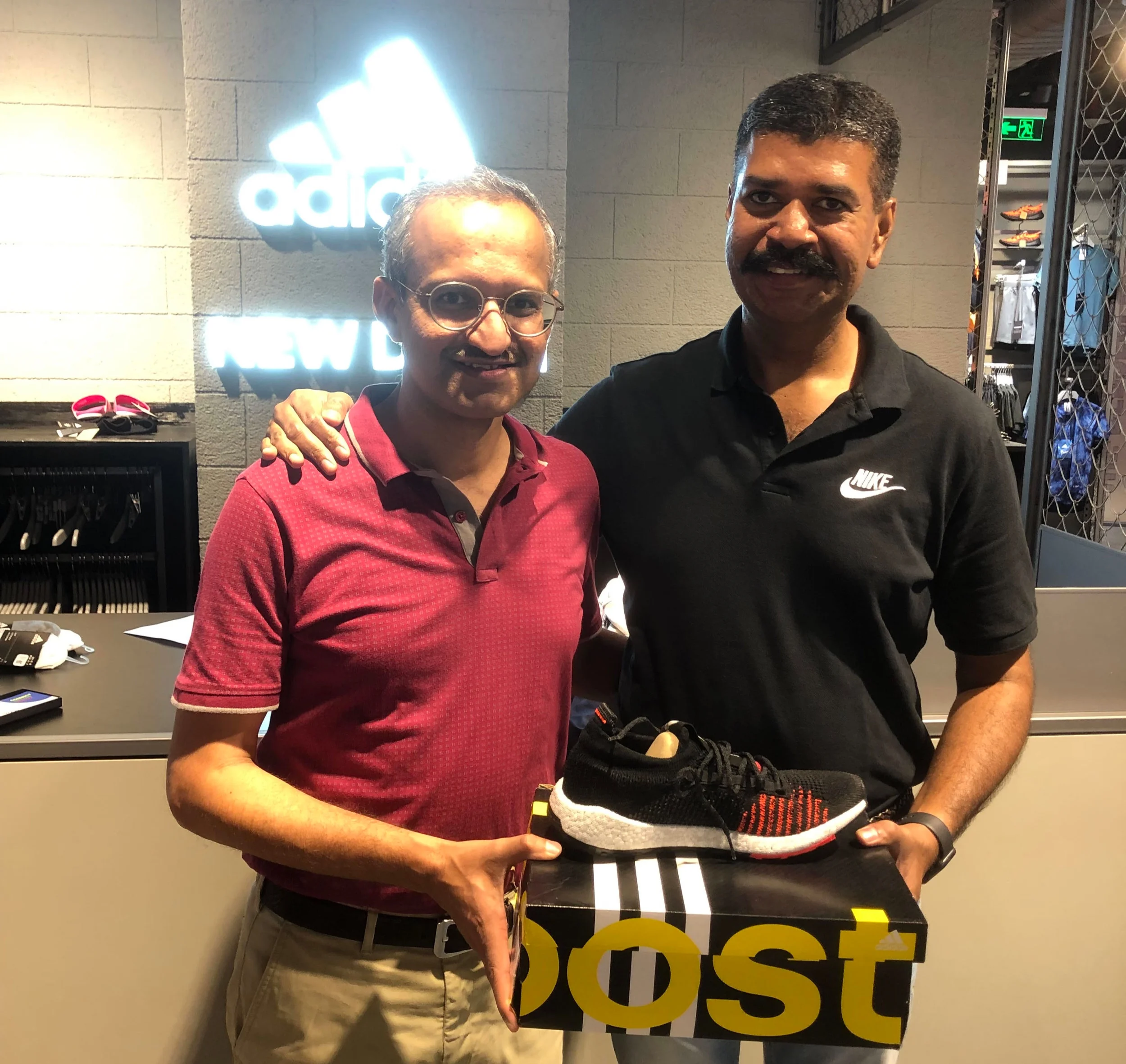 A couple of weeks back I helped Dr Raju with shoe shopping.