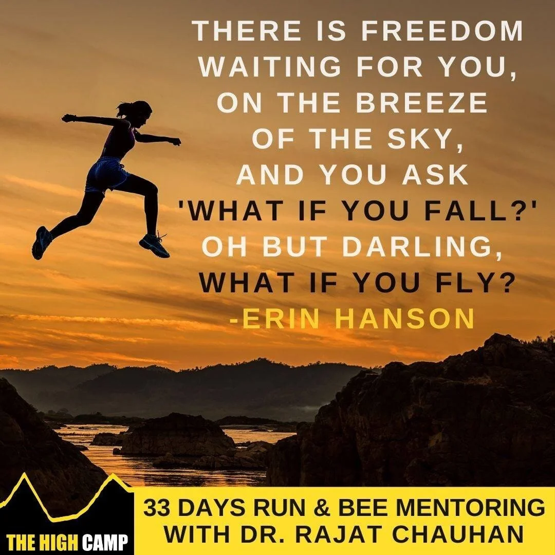 If you want to pick up running to reclaim your old self, or the self you'd like to become, come join us for  33 Days Run &amp; Bee Mentoring program starting from 21st October. 

Register now for early bird offer, else it'll fly away.

www.drrajatcha