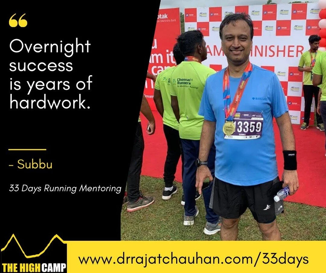 In today's instant gratification life, we simply have lost the patience. Nothing worthwhile having comes instantly. Lets slowly build up your foundation which is both agile and solid and can stand the test of time. 
33 Days Run &amp; Bee Mentoring @ 