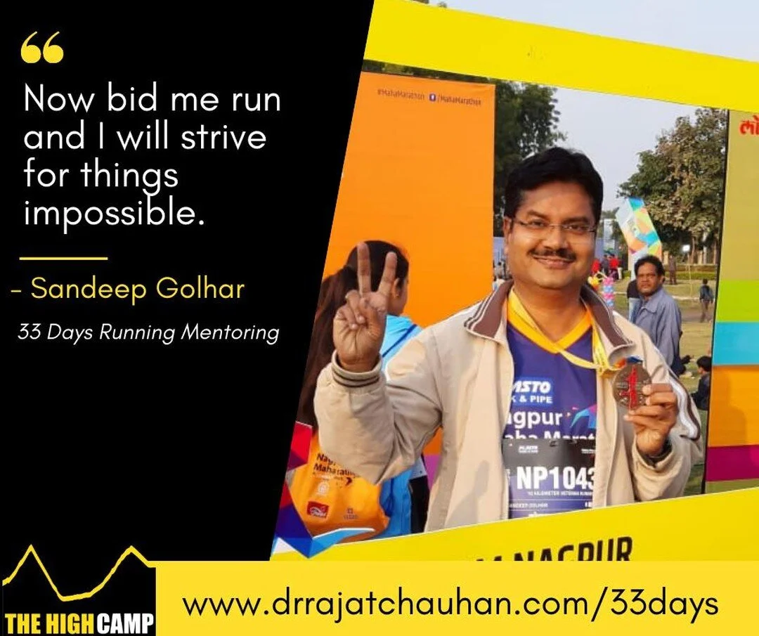 Impossible yells I'm Possible but not many hear that. Listen, and you will. And then prove it. 
33 Days Run &amp; Bee Mentoring @ The High Camp #2 starts from 21st October. 

To know more and join, check www.drrajatchauhan.com/33days (link in bio)

@