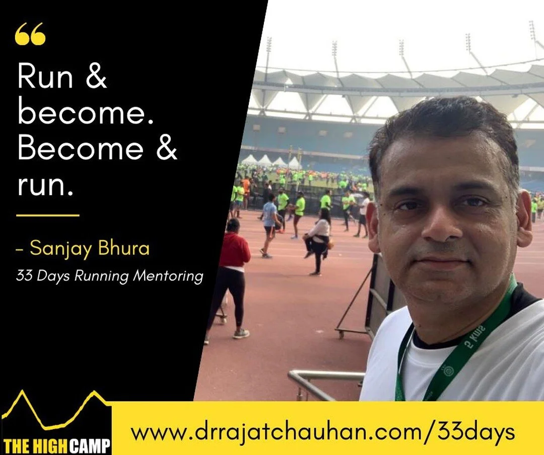 'Run &amp; Become. Become &amp; Run.' -Sri Chinmoy
33 Days Run &amp; Bee Mentoring @ The High Camp #2 starts from 21st October. 

To know more and join, check www.drrajatchauhan.com/33days (link in bio)

@sri_chinmoy  @laultra555 #laultra #thehighcam