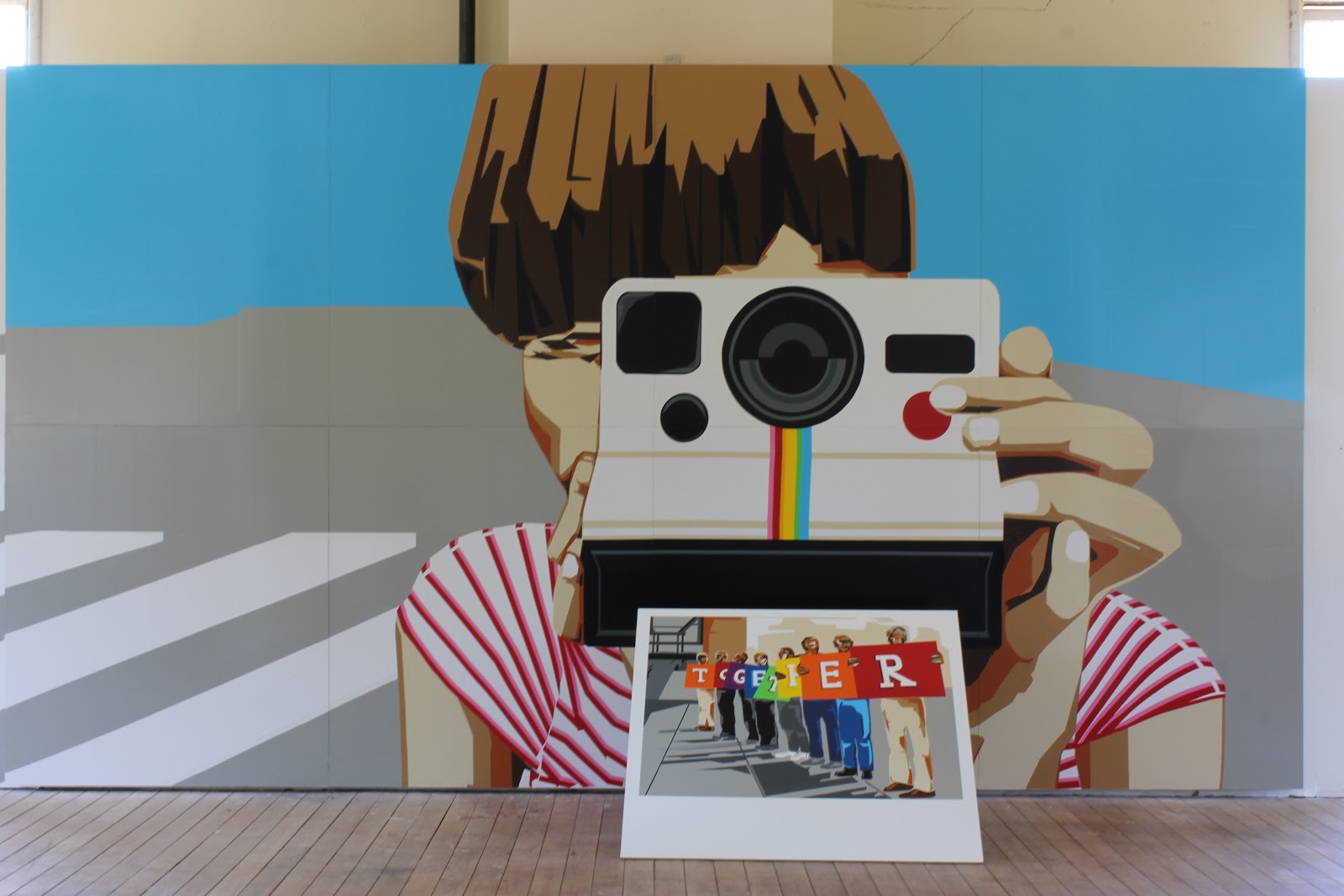 t.w.five's original installation of the Polaroid series at Headlands Center for the Arts in July 2015