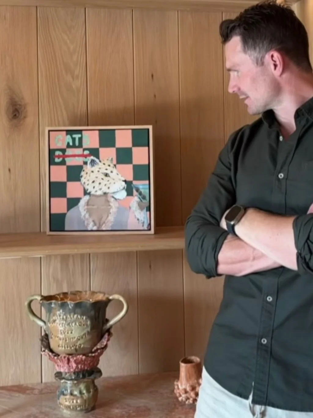 Loved creating this sculptural representation of the @afl 2022 premiership cup for @patrickdangerfield 
Such a pleasure creating this artwork for his home. 

Thank you to @greenhouseinteriors @juliagreenstylist for including me in this project ❤️

#b