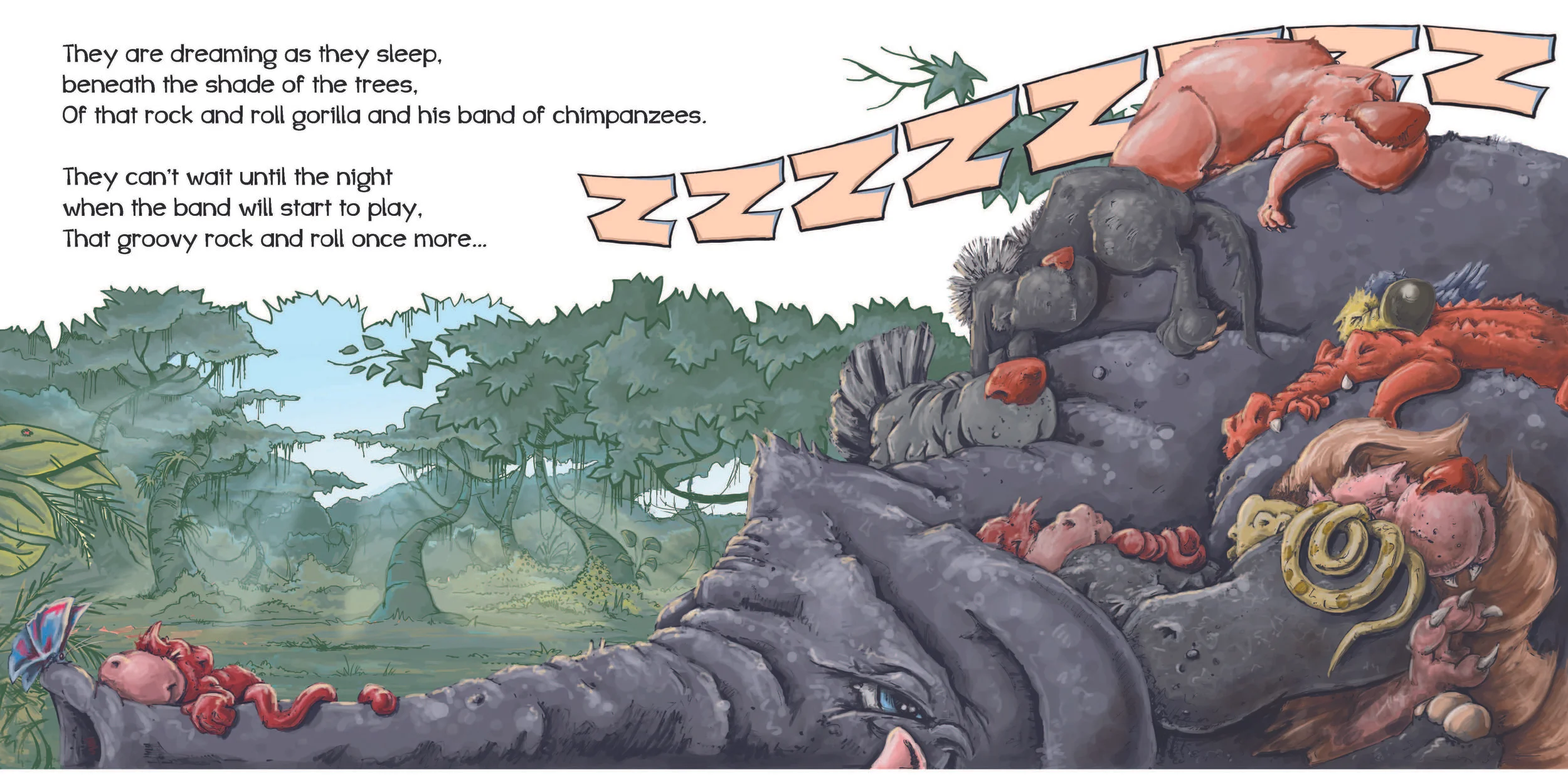 CONGO ROCK (double page spread) photoshop