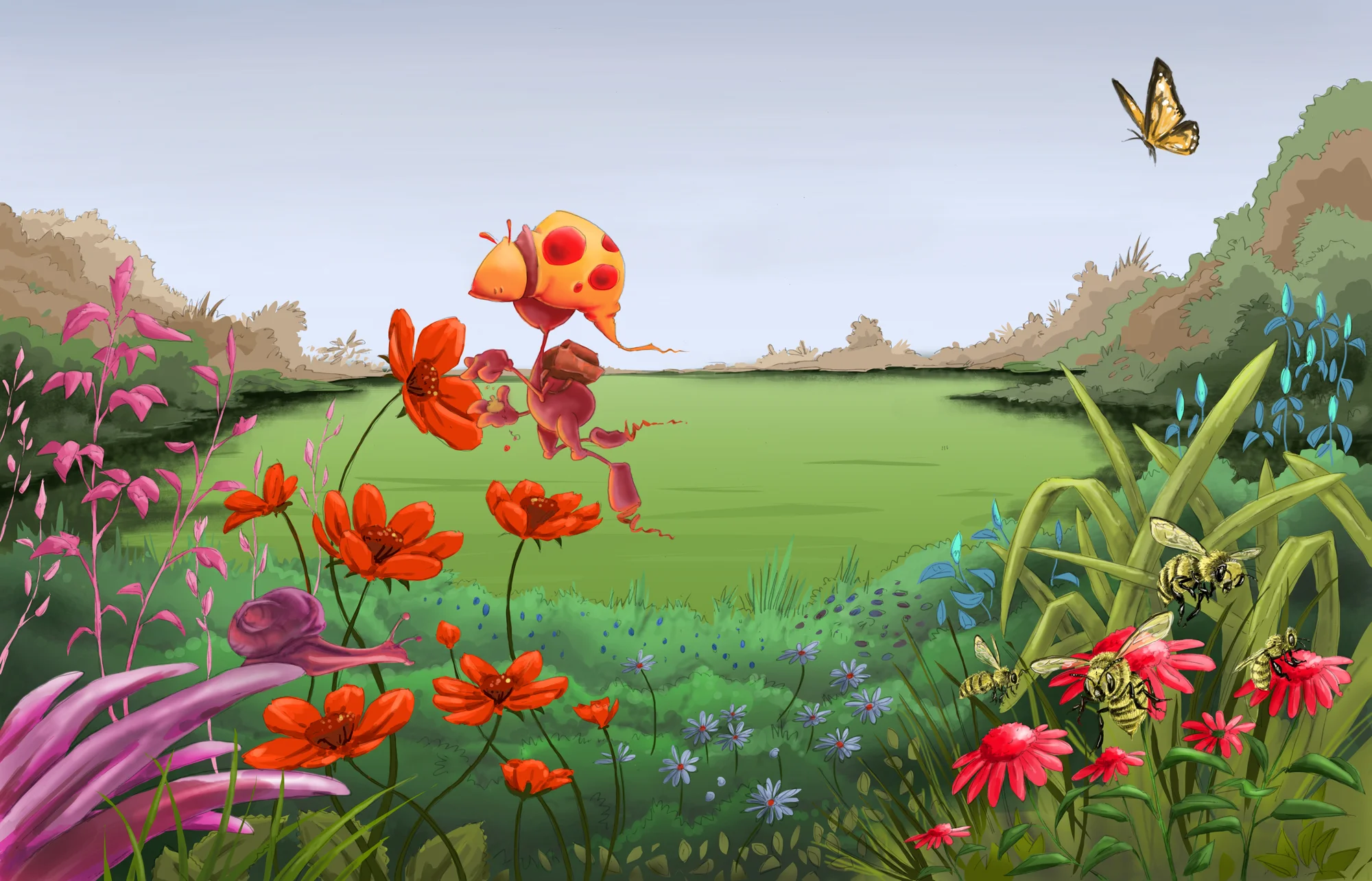 THE POLLINATOR photoshop