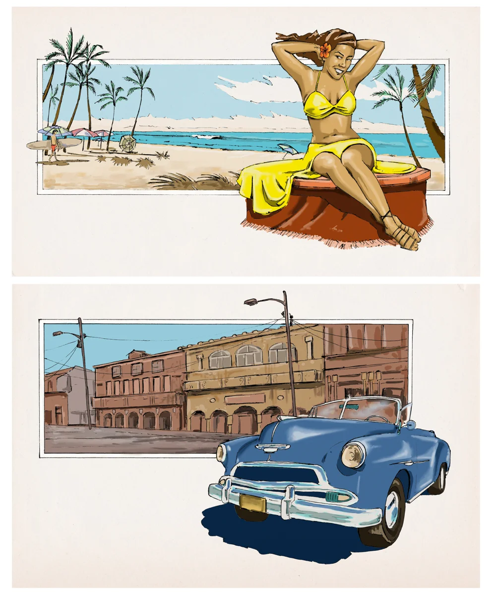CUBAN DAYS & CUBAN NIGHTS photoshop
