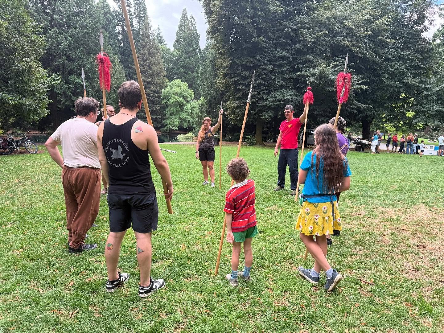 Big weapons in Laurelhurst park Saturdays 12:00-12:30