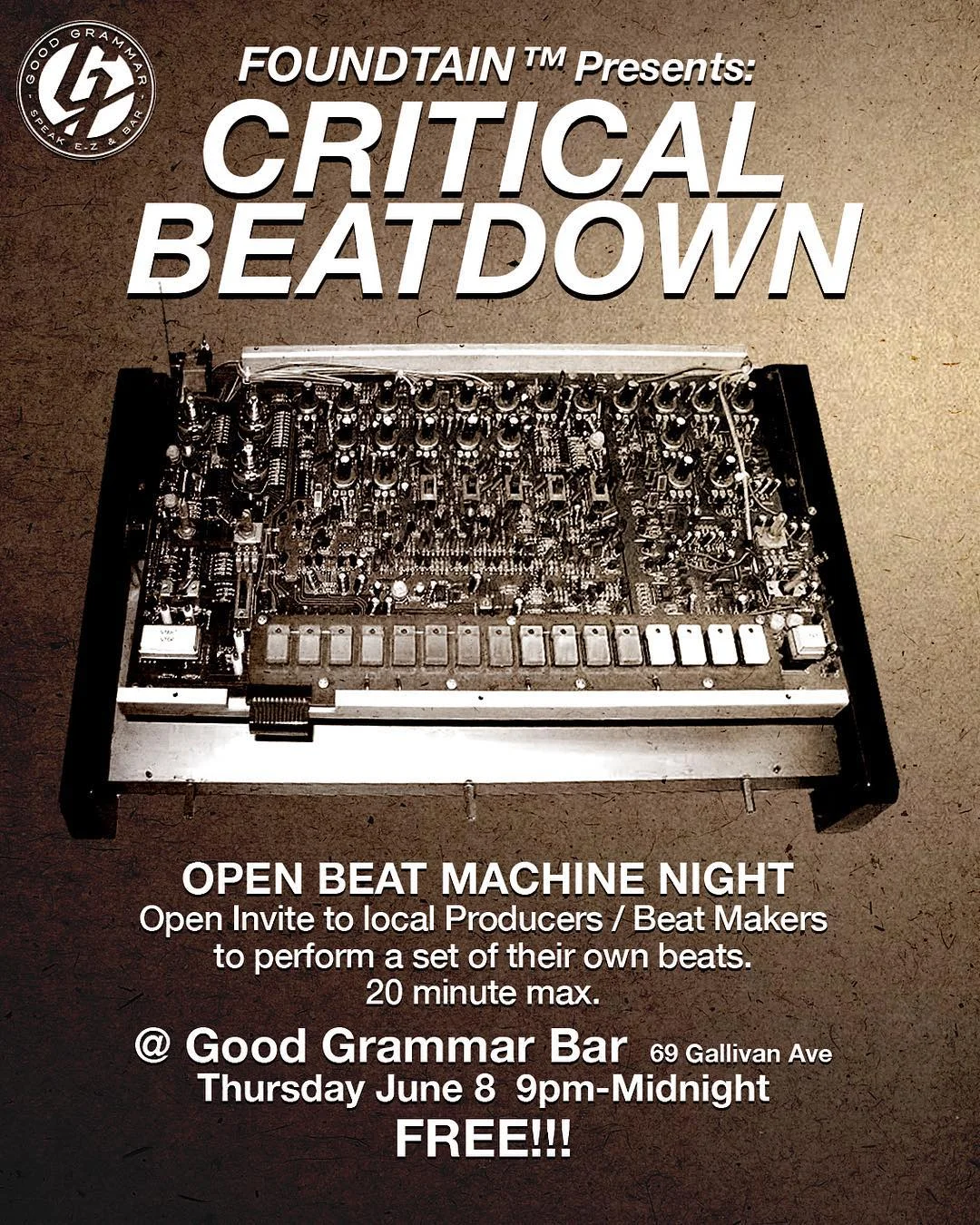 First Open Beat Machine Night 6/8