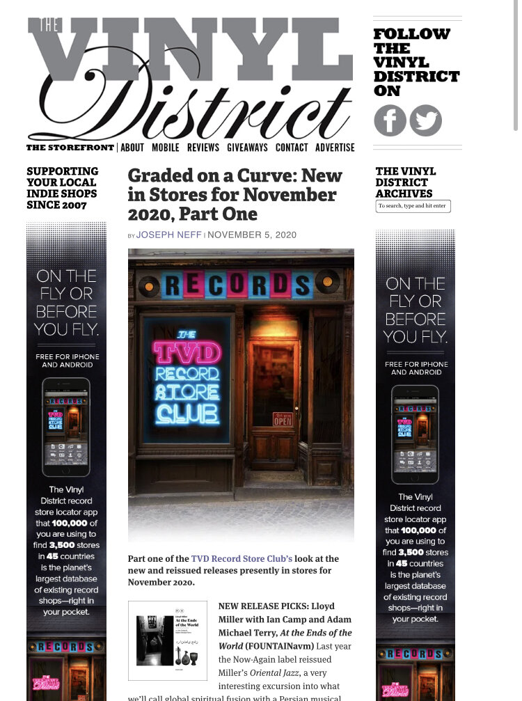 The Vinyl District review of At the Ends of the World