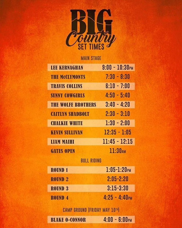 Our very first country festival and HOT DANG we are excited about it!! Can&rsquo;t wait to get down to @bigcountryfestival in May 🔥🤠