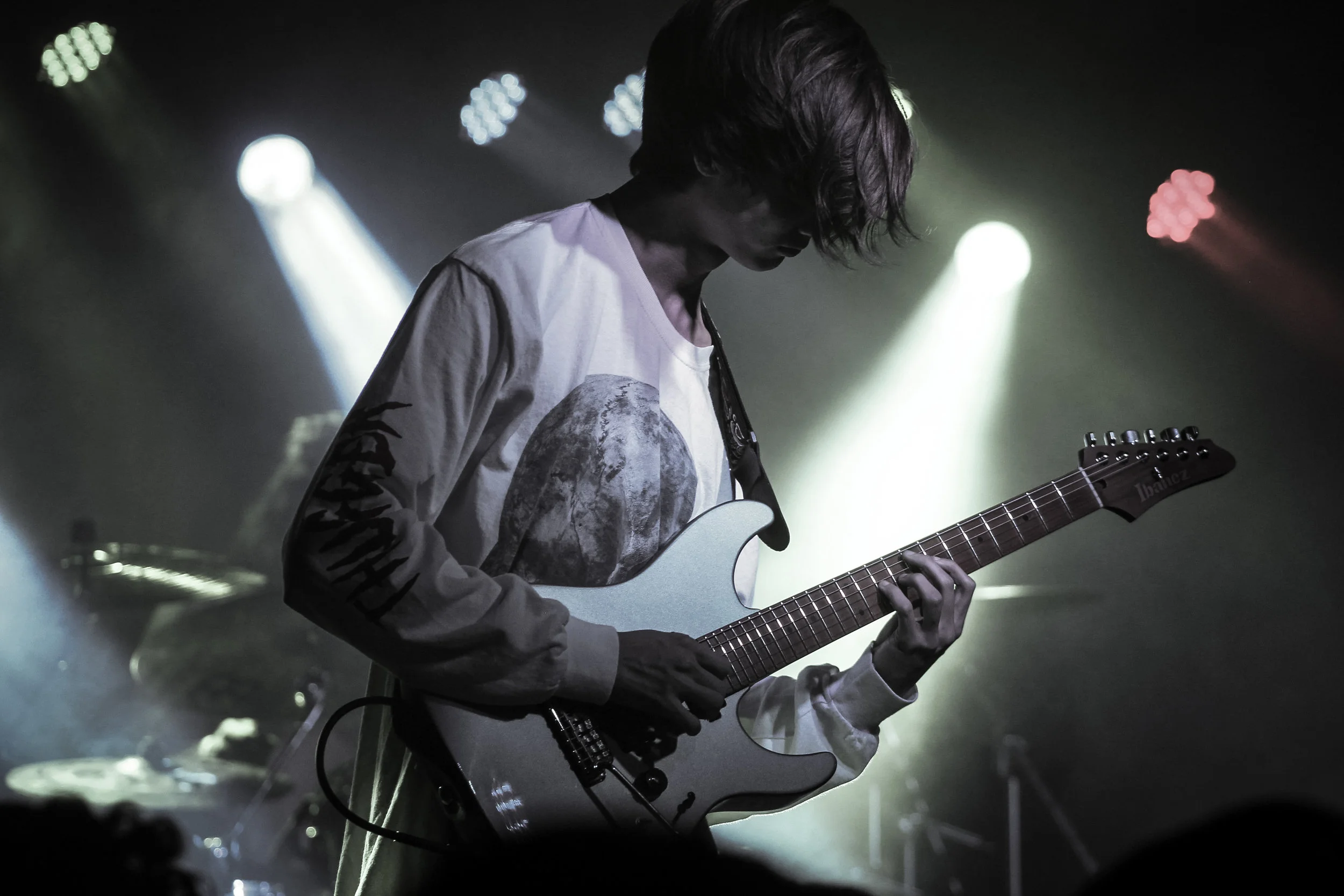 Tim Henson of Polyphia at The Blind Tiger in Greensboro, NC. Photo by Areon Mobasher