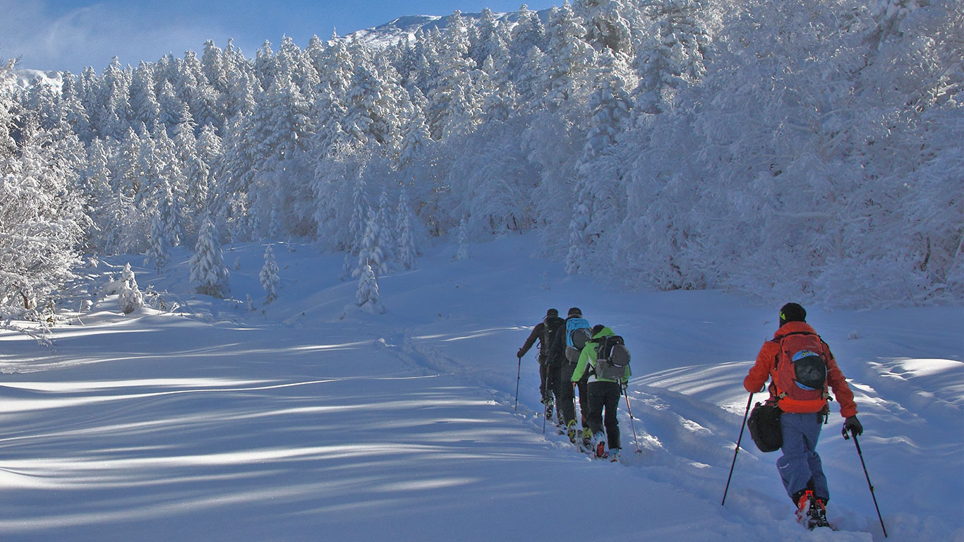 Hokkaido backcountry ski school