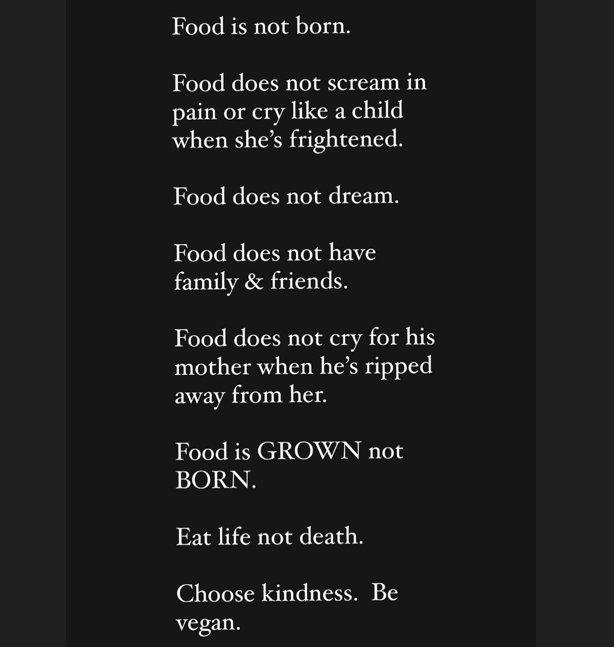 When you know, you know 🌱

#vegan #animalrights #freedom #foodisnotborn #compassion