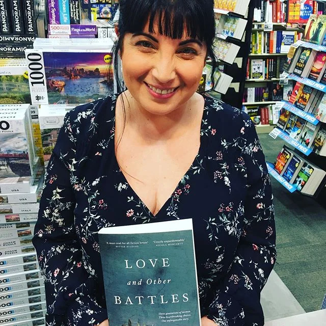 The wonderful Tess Woods at QBD! The reviews have been amazing- I can&rsquo;t wait to read Love and Other Battles for our Facebook bookclub with Rachael Johns - Tess is brilliant at taking difficult subject matter into the pages of her novels - it&rs