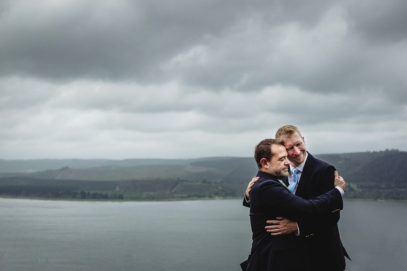 Classic and timeless portraits of two grooms at their same sex wedding in the Garden Route.