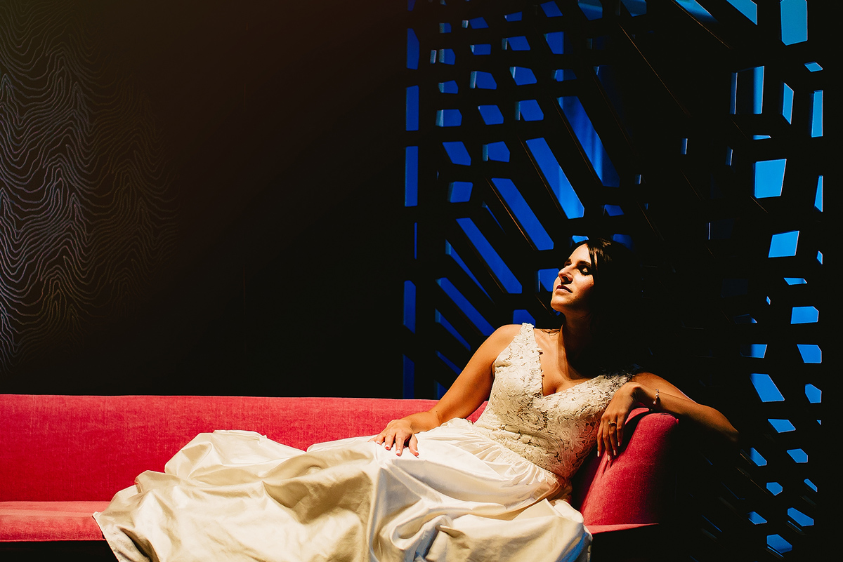 Creative and elegant bridal seated portrait © Anina Harmse.